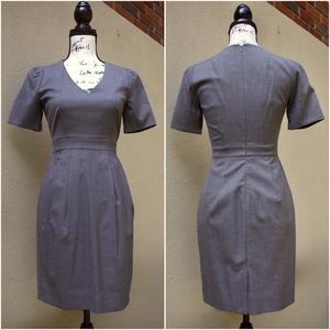 Grey J.Crew work dress
